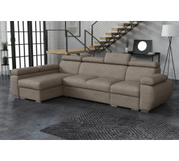 Sedací souprava Bodie L Aragon hnědošedá