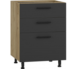 Kuchyňská dolní skříňka VENTO D3S-60/82, dub antracit