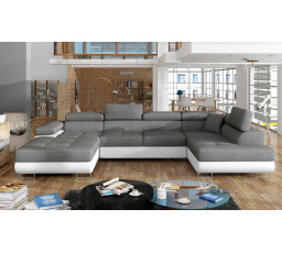 Sedací souprava ve tvaru U RODRIGO, Sawana 05 / soft 17 Pravá