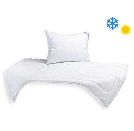 Celoroční SET Luxus Plus, přikrývka 140x200cm 850g + polštář 70x90cm 700g STANDARD zip