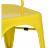 Židle Paris žlutá inspirovaná Tolix
