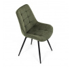 Jídelní židle, zelená, látka, HC-T1130 GRN2