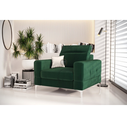 Křeslo čalouněné MALIBU 104 cm - zelená