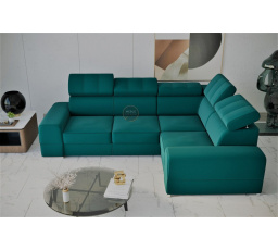 Rohová sedací souprava ROYAL II 280×210 - pravá, tyrkysová