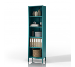 Regál na knihy MARIO, 500 x 1800 x 350 mm, Moderní : mořský