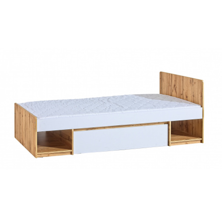 Postel ARCA AR9, Bílá arktická + Dub Wotan Postel ARCA AR9, Bílá arktická + Dub Wotan