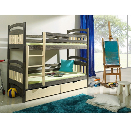 Dětská patrová postel z masivu JAKUB Dětská patrová postel z masivu JAKUB