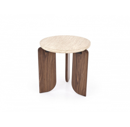 MAMBO S lavice, travertin / ořechová (1p=1ks)