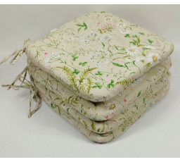 Sedák 40x40 cm látka kapradí - set 4 kusy