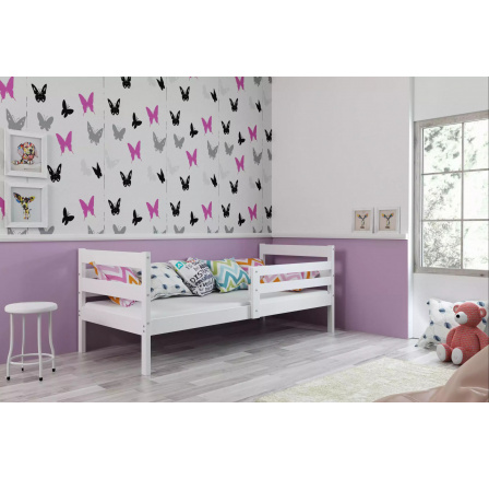 Dětská postel ERYK 80x190 cm, bez matrace, Bílá