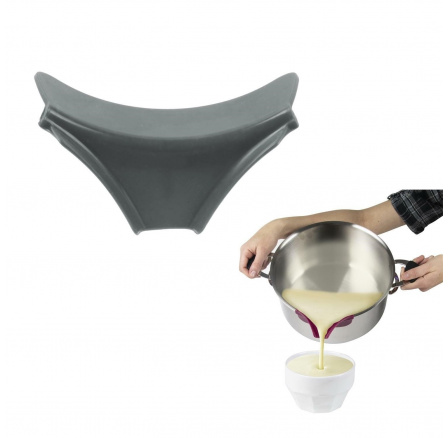 Silikonová nálevka na hrnec