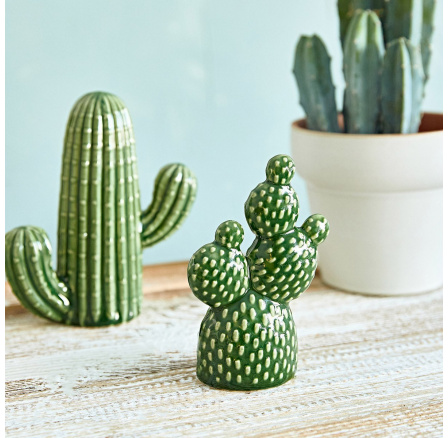 Stojící dekorace KAKTUS keramický kaktus 9x5x15 cm 882109
