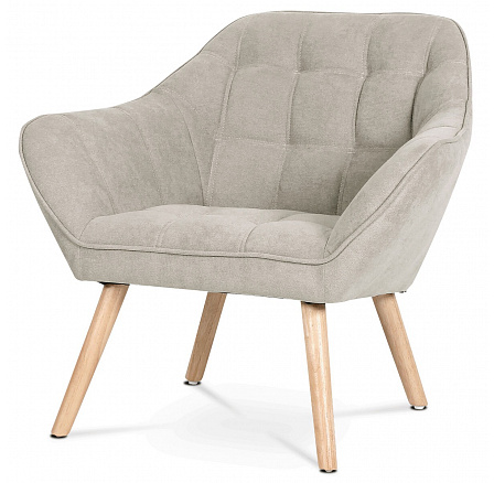 Křeslo, stříbrná látka, AK-321 SIL2 Křeslo, stříbrná látka, AK-321 SIL2