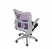 Dětská židle, výškově nastavitelná, fialová síťovina, KA-K2008 PUR