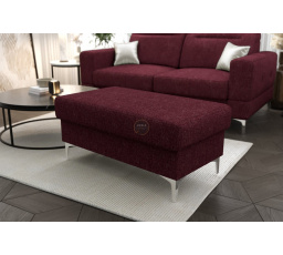 Taburet s úložným prostorem MALIBU 100x55 cm - bordó