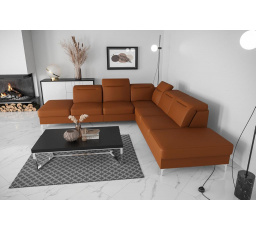 Rohová sedací souprava OSLO MAX 295x295 přírodní kůže - pravá, přírodní kůže - volitelná barva