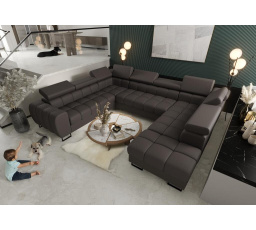 Rohová sedací souprava ASPEN MAX I 265x350x225 cm přírodní kůže - levá, přírodní kůže - volitelná barva