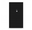Kancelářská kovová skříň na dokumenty DANIEL, 900 x 1850 x 400 mm, černá