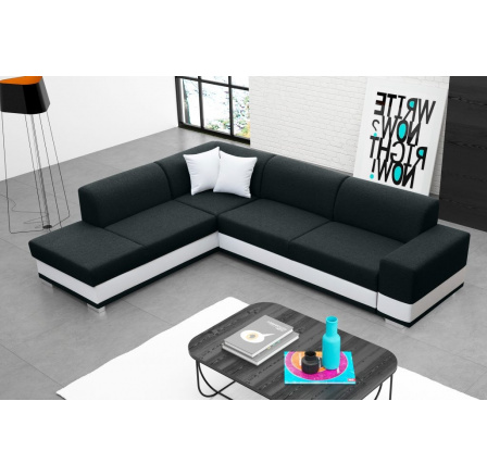 Rohová sedací souprava Darla L černá Rohová sedací souprava Darla L černá