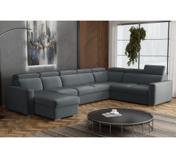 Sedací souprava Petrit U1 levá Paros tmavě šedá