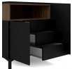 Komoda ATREI 178, Černá/Ořech