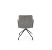 Jídelní otočná židle K523, Šedá/Tmavě šedá/Černá