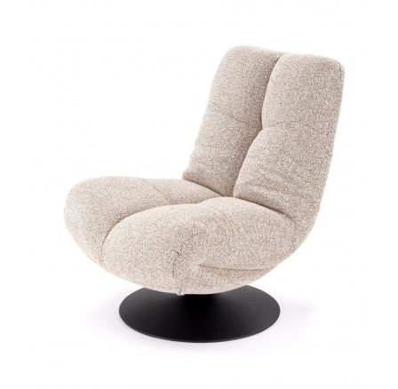 Otočné křeslo MANGO, Béžová/Černá
