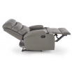 Polohovatelné křeslo PERUS, Šedá ekokůže