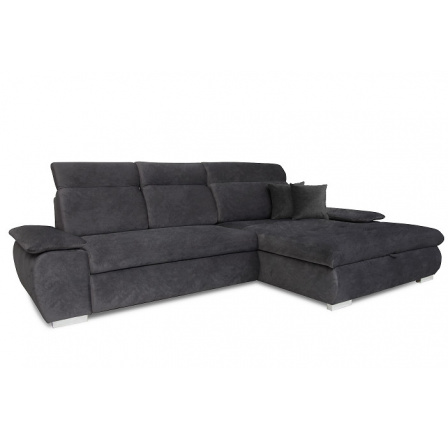 TIFANY - Pravá sedací souprava látka tmavě šedá DORA 95 (TIFFI) kolekce "GB"  (K250)