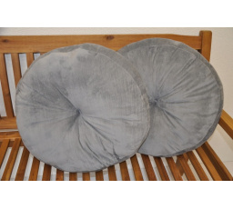 Polštář kulatý velký plyš set 2 kusy