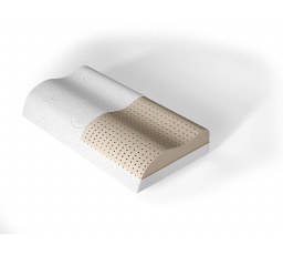 Profilovaný latexový polštář Microfibre 58x9,5