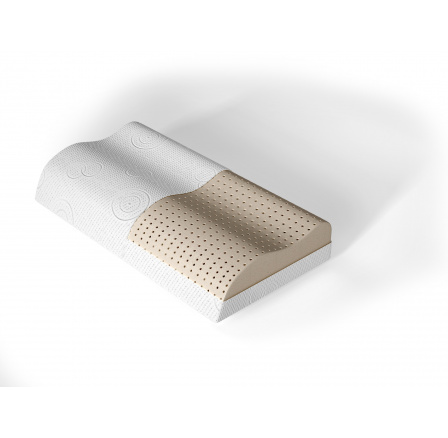 Profilovaný latexový polštář Microfibre 58x9,5