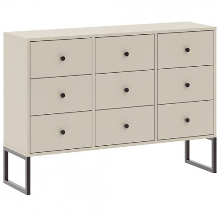 Komoda LINEA 9S, Kašmír/Černá