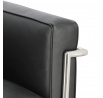 Křeslo Kubik černá kůže TP