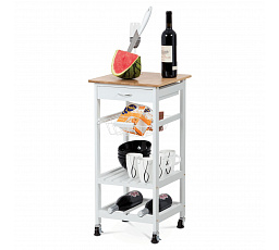 Regál, mdf, bílá, DR-044