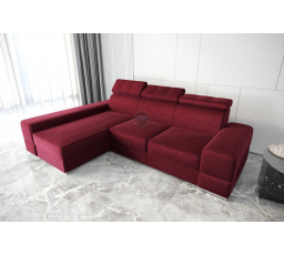 Rohová sedací souprava ROYAL 295×185 - vínová , levá