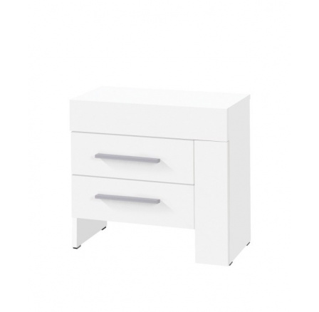 Noční stolek Cezanne R21 pravý, bílá