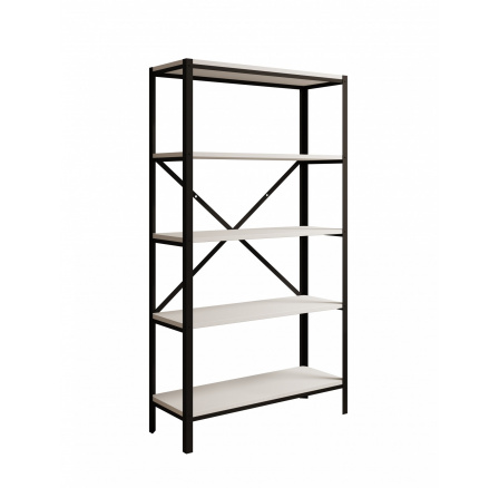 Regál Rene Černý+Bílý Matný