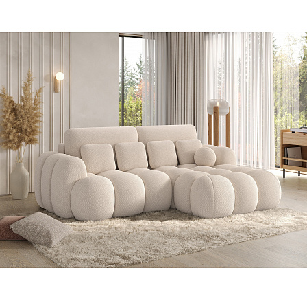 Covelion Corner Sofa Bed with Storage, Beige Velvet, Right-Hand Facing Calmora 18 193x60 Right 1