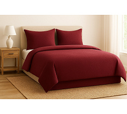 Francouzské mušelínové povlečení vínové