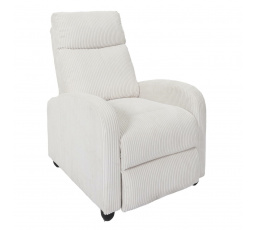 Rozkládací křeslo Recliner Dream bílý manšestr