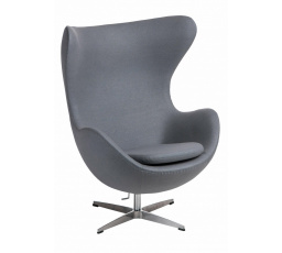 Křeslo Vejce kašmír šedé 8 Premium