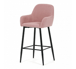 Barová židle, růžová, látka,AUB-V4009 PINK6