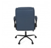 Kancelářské křeslo, houpací mechanismus, modrá ekokůže, KA-Y344 BLUE
