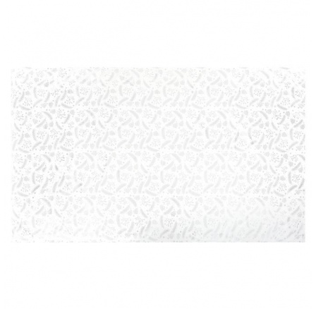 Ubrus - stříbrný vánoční vzor, 100% polyester, 130 x 220 cm Ubrus - stříbrný vánoční vzor, 100% polyester, 130 x 220 cm