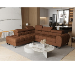 Rohová sedací souprava ASPEN 260x225 cm - levá, oranžová