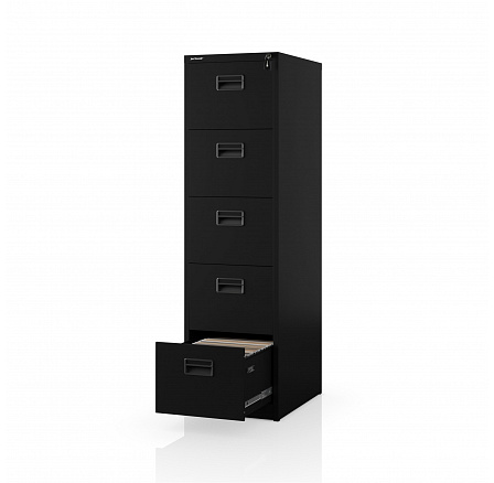 Černá kovová kartotéková skříň: SARAN V5, 460 x 1625,5 x 600 mm Černá kovová kartotéková skříň: SARAN V5, 460 x 1625,5 x 600 mm