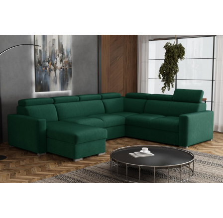 Sedací souprava Petrit U levá Kronos zelená Sedací souprava Petrit U levá Kronos zelená