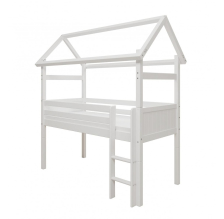 Vyvýšená postel domeček Romantic 456 bílá