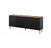 Komoda ONDA 4D2SZ, černá / dub artisan